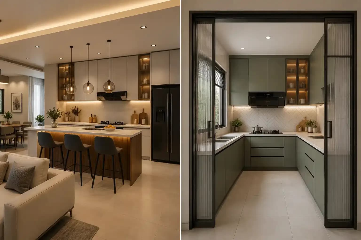 Open kitchens Vs Closed kitchen - Which one is best?