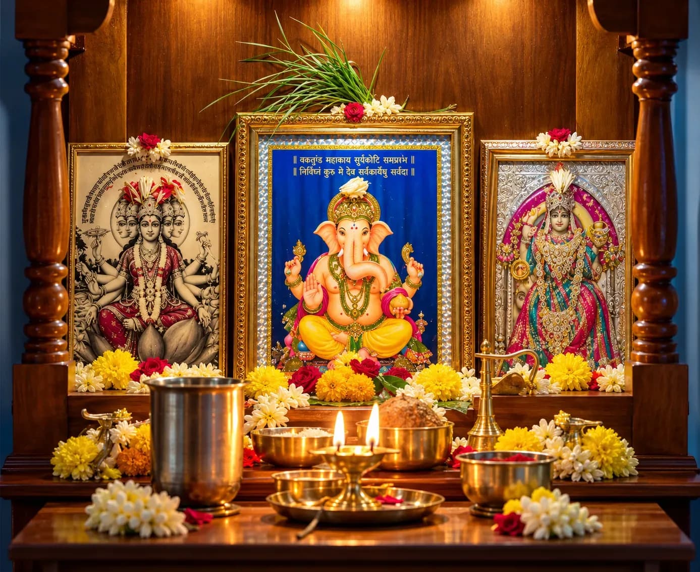 Solving the Puja Room Dilemma: A TV Unit with Mandir to the Rescue