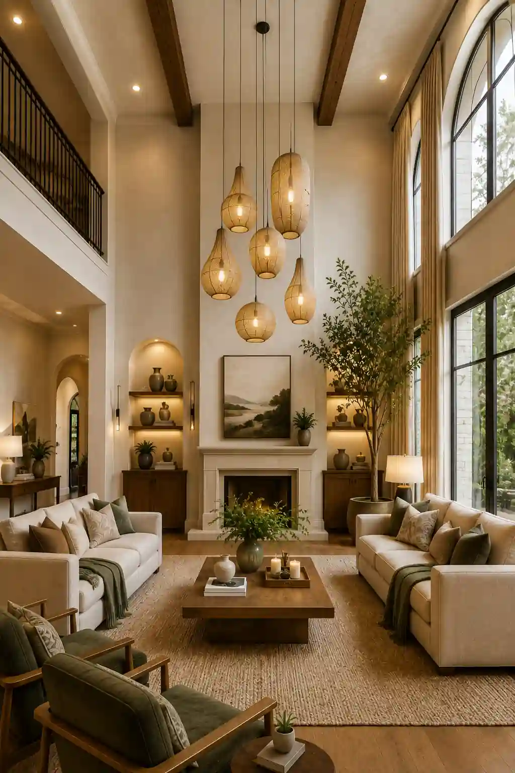 How to Decorate High Ceilings