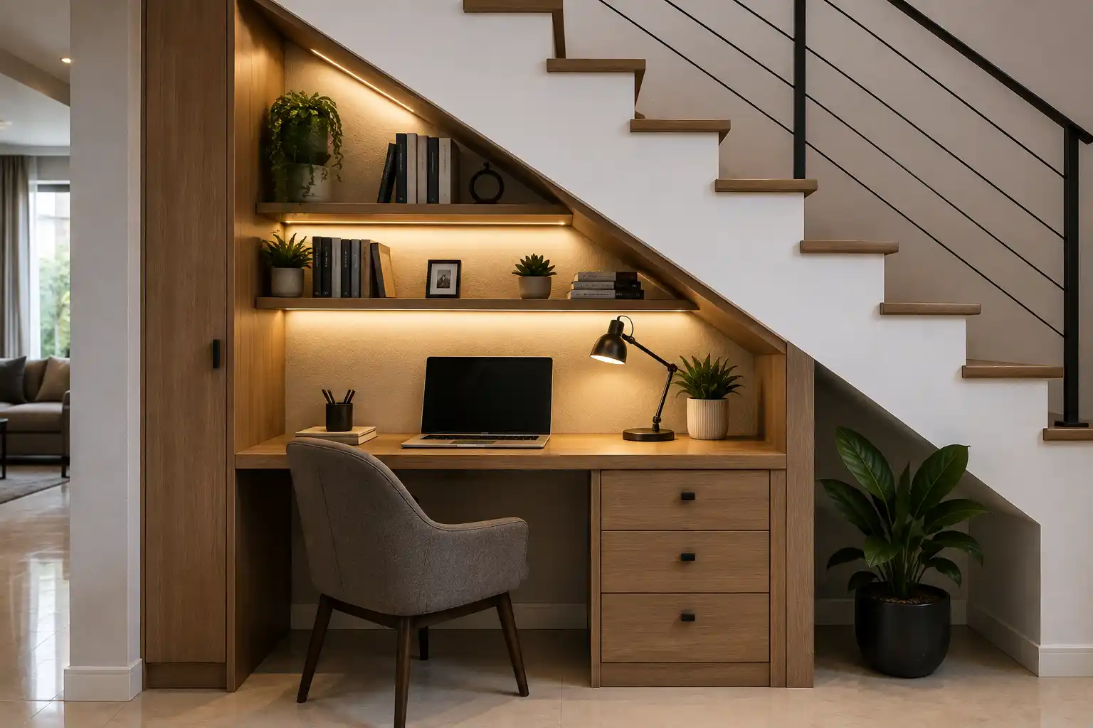 10 great ways to exploit the space under the stairs