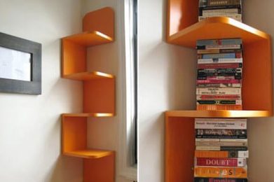 Creative corner shelves that ooze class