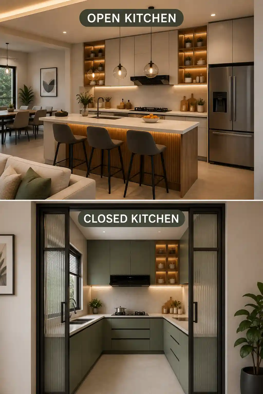 Open kitchens Vs Closed kitchen – Which one is best?