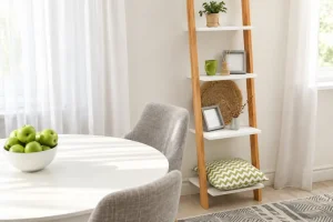 Ladder-Style Corner Shelves 