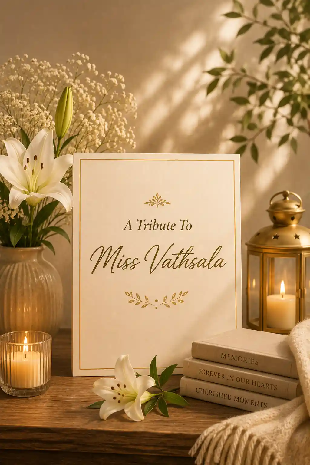 A Tribute To Miss Vathsala