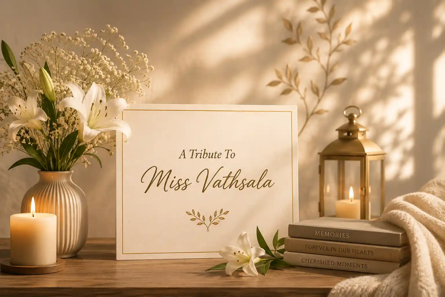 A Tribute To Miss Vathsala