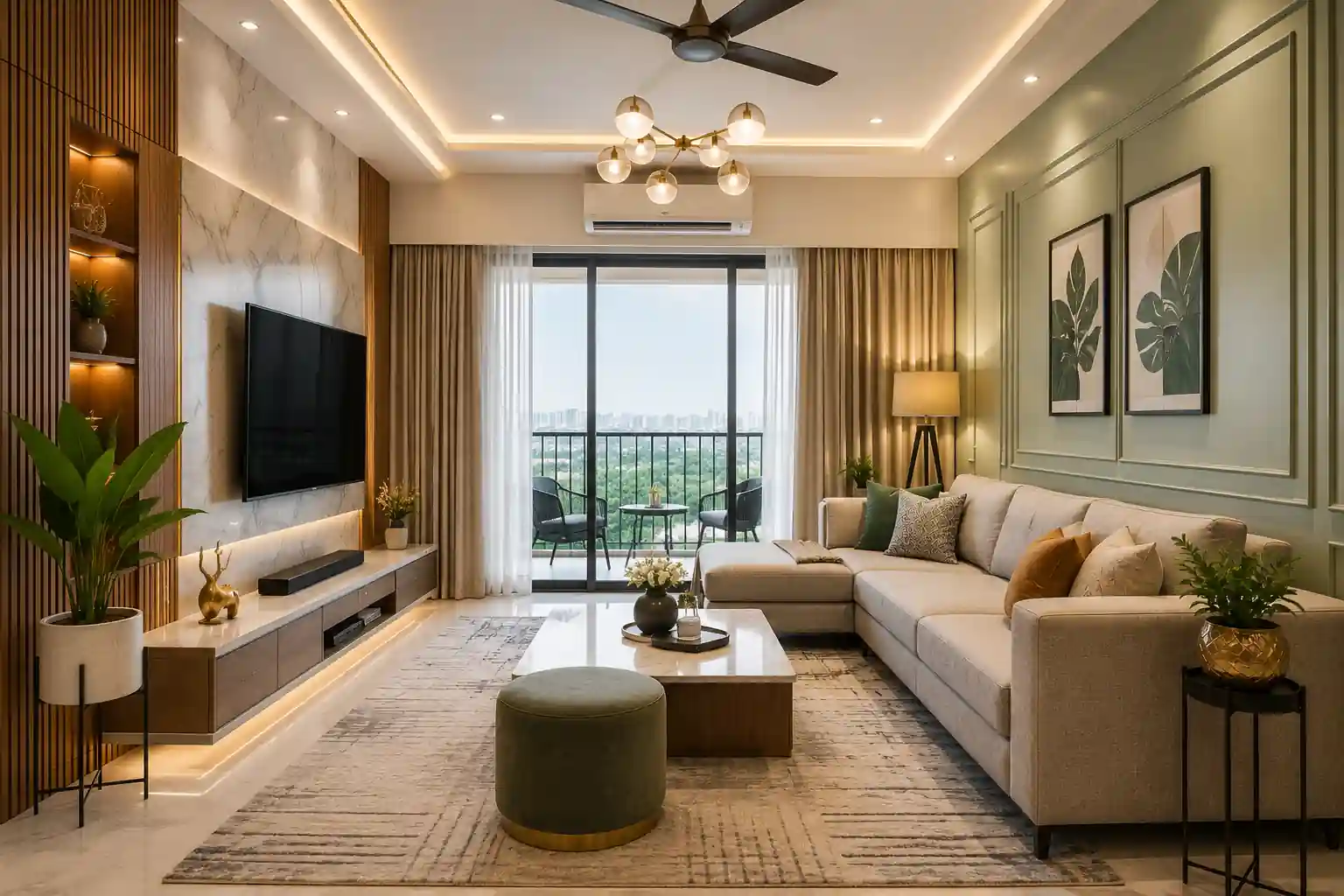 An insight into the Interiors of Dsr Eden Greens, 3 BHK apartment @Mr.Mithun Goyal