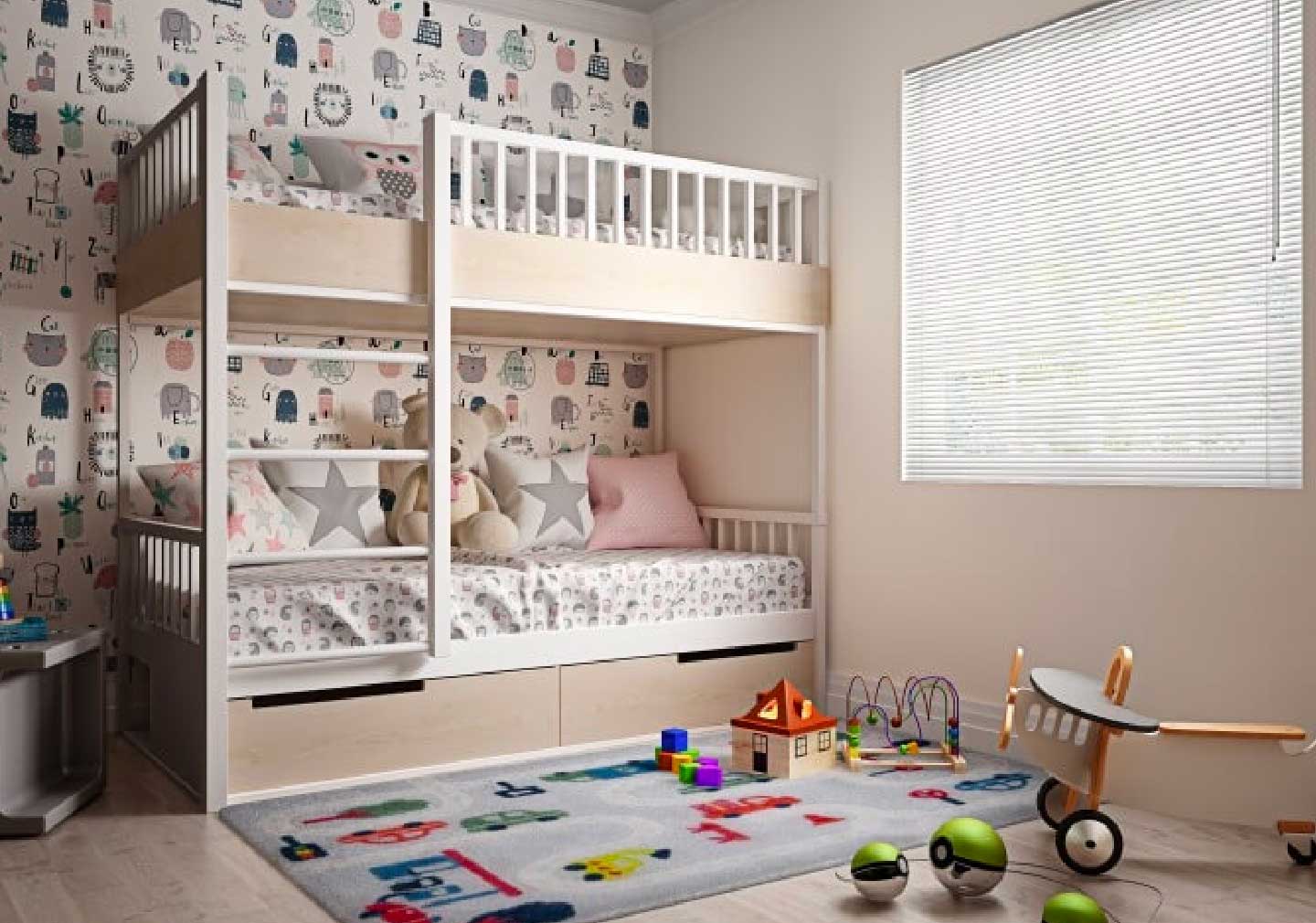 Bunker bed design for your kid's bedroom