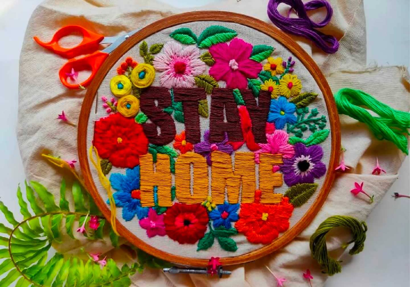 Embroidery Ring Wall - Wall Decorating Ideas For Room Decor