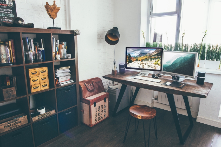 Organized Workstation for Work From Home