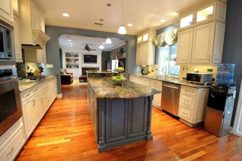 Galley Island kitchen design concept - Interior designers in bangalore