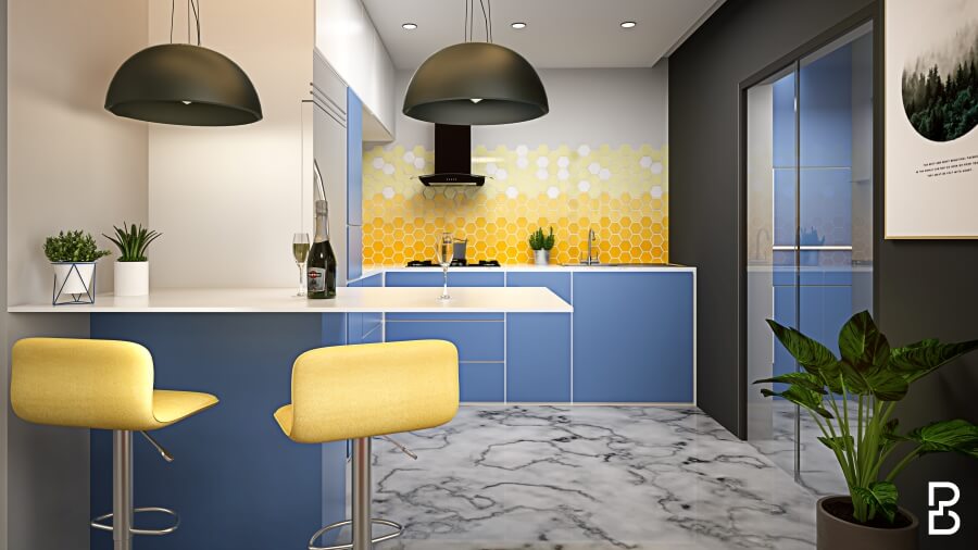 Peninsula or G-shaped Kitchen Layout