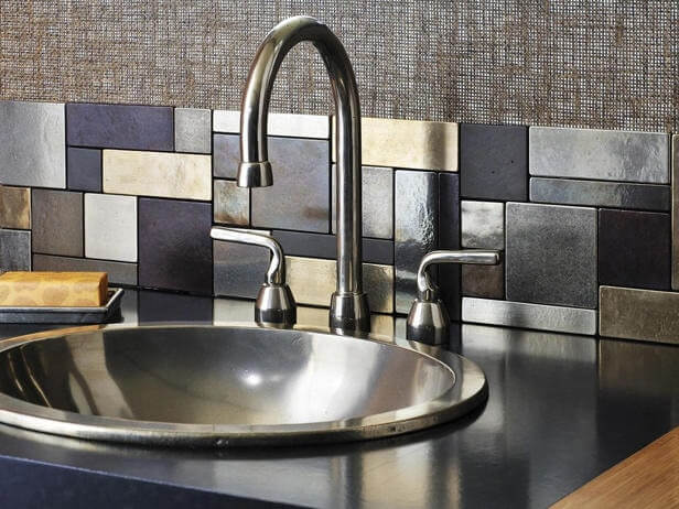 Metal kitchen backsplash ideas