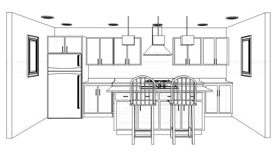 one wall kitchen layout