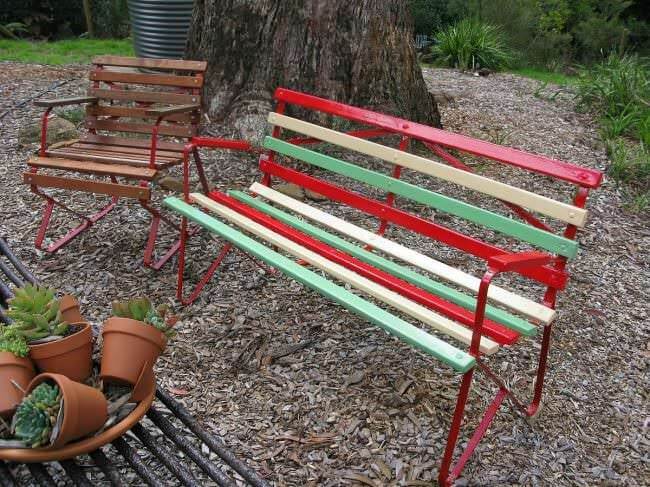 PAllet patio bench style furniture