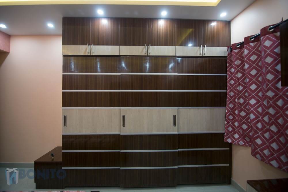 Slider wardrobe - Interior designer bangalore