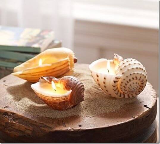 6. Shell candles