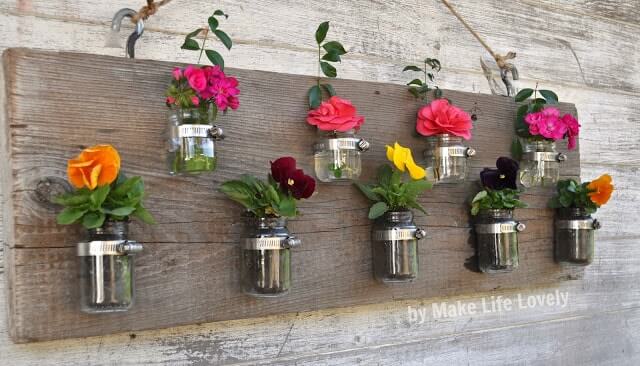 DIY flower vase ideas - Food cans to flower jars