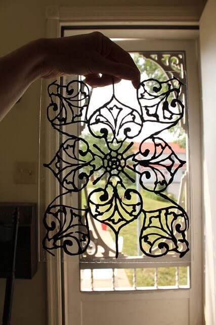 DIY stainted glass