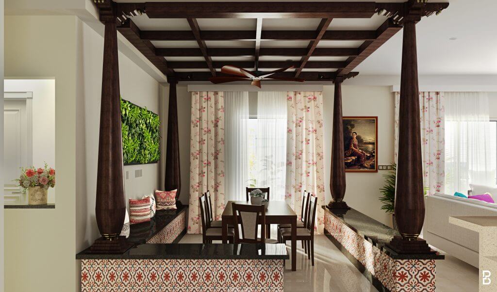 Indian Style Traditional Dining Area