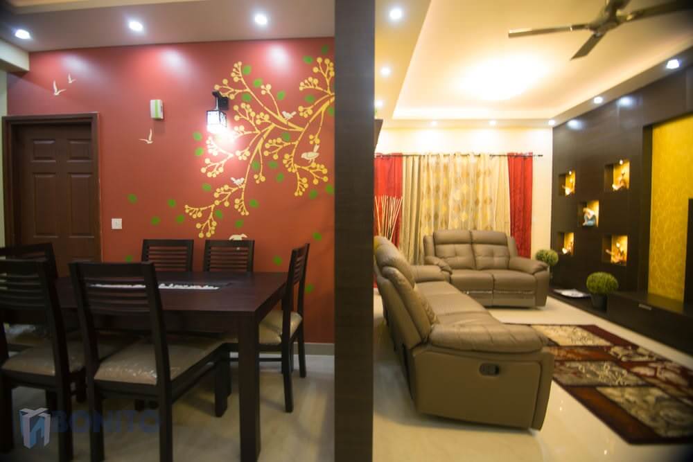 Living and dining design - Interior designers bangalore