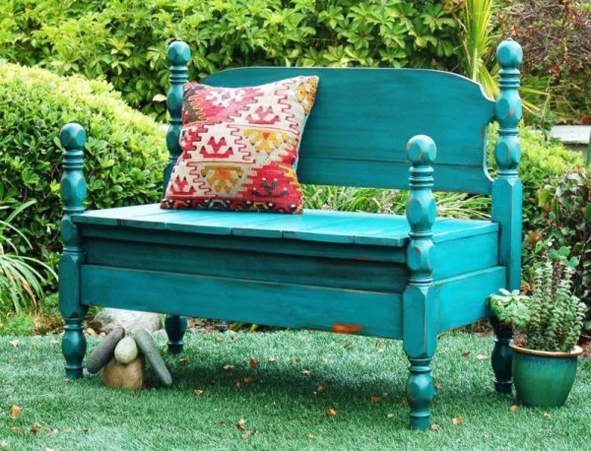 Old crib to style bench