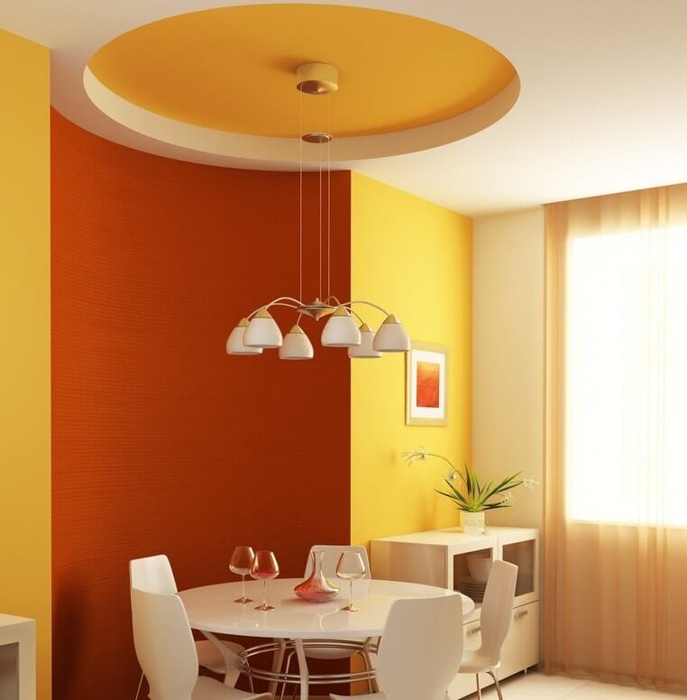 Bold Colors in Dining Areas