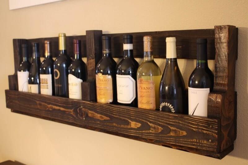 Pallet wine rack