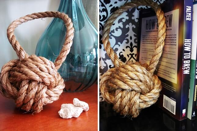Rope bookends