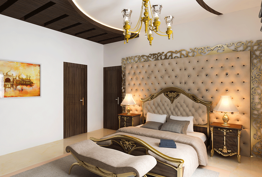 Interior Design Idea for Royal Bedroom