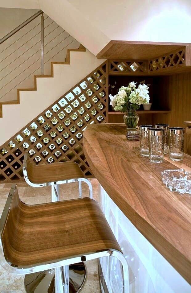 bar understaircase