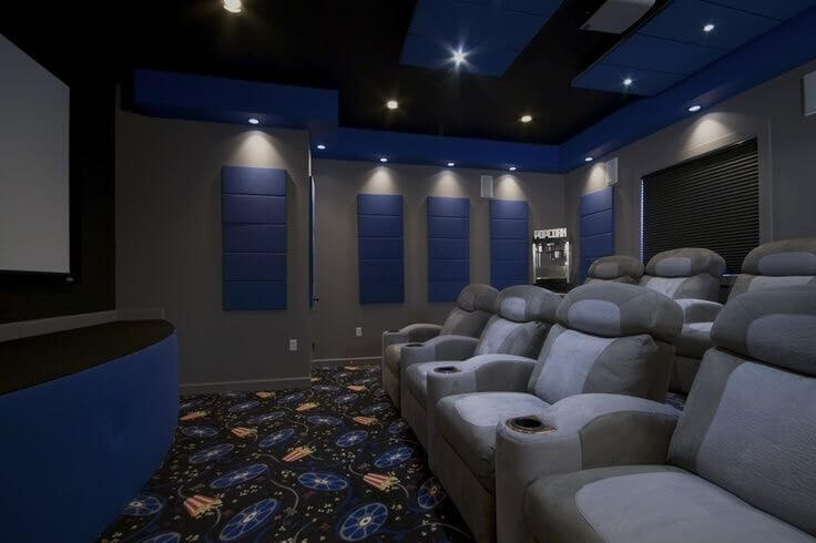 Flooring Of The Home Theater Room