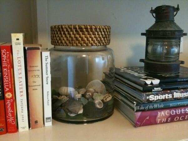 Masion jar / Glass jar bookends