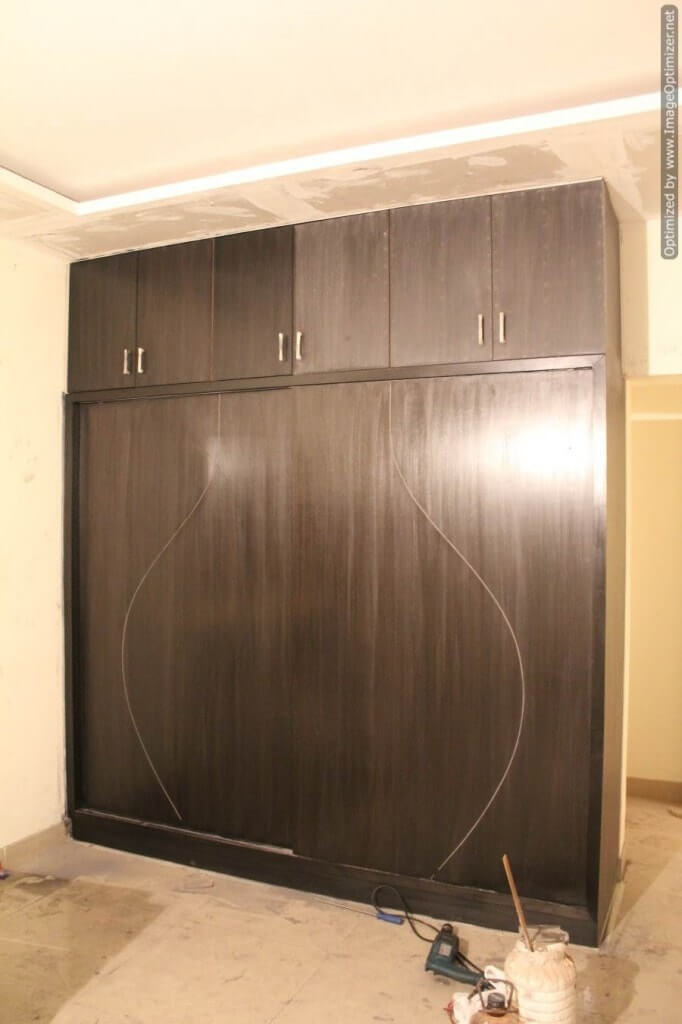 Master Bedroom Wardrobe in a 2BHK Apartment