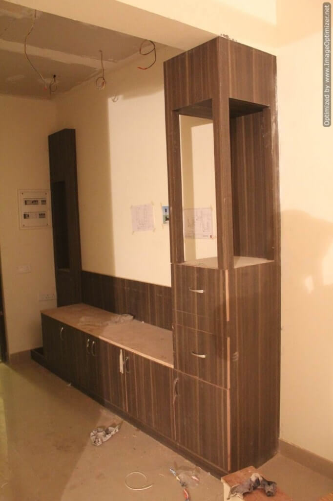 Foyer Unit Designing Process in a 2BHK Apartment