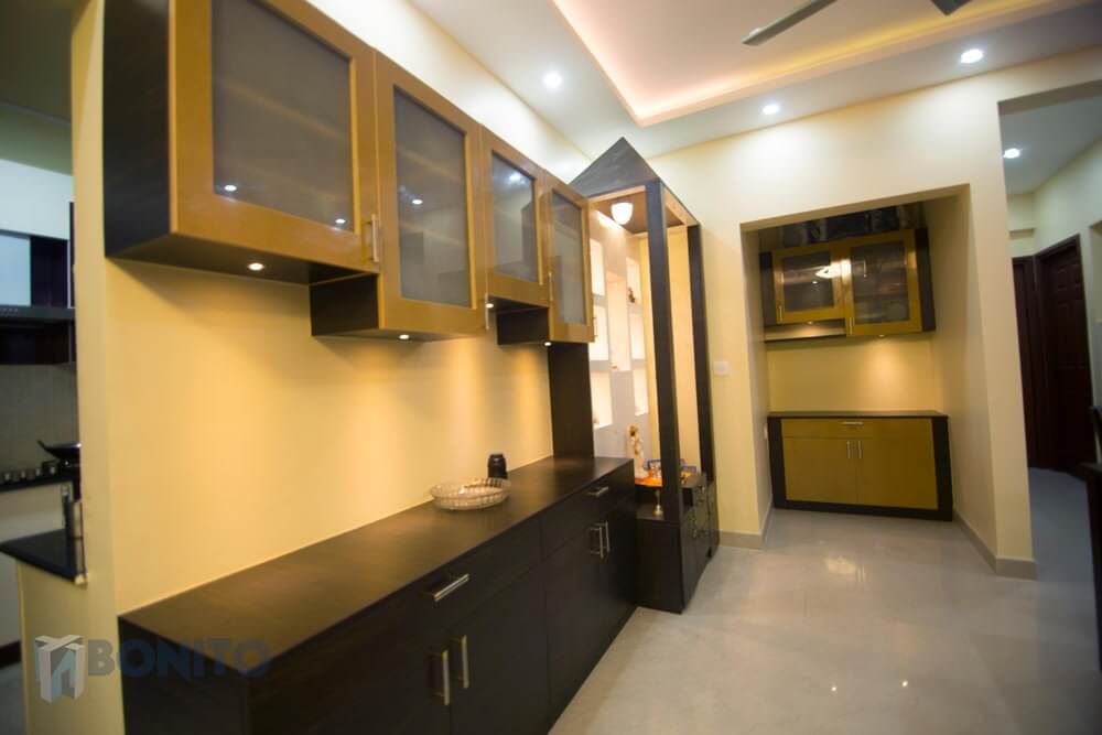 Dining crockery unit design - Interior design bangalore