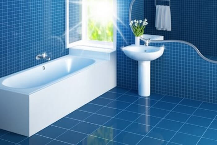 interior-diy-bathroom-remoled-with-blue-tile-in-big-and-small-styles-completed-by-white-bathroom-vanities-designing-interior-for-home-improvement-ideas-