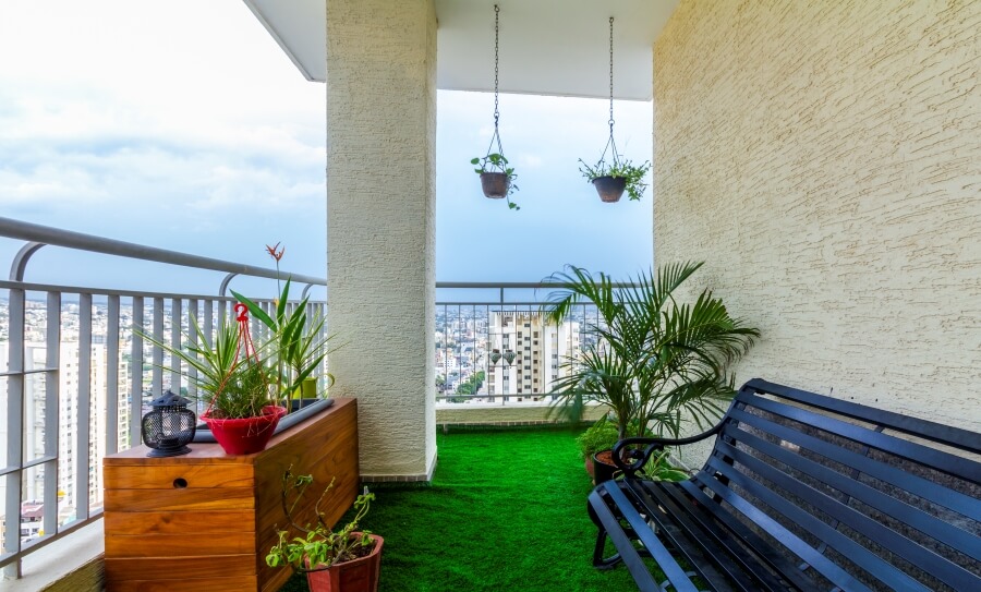 Balcony Design - With Artificial Grass Carpented Park