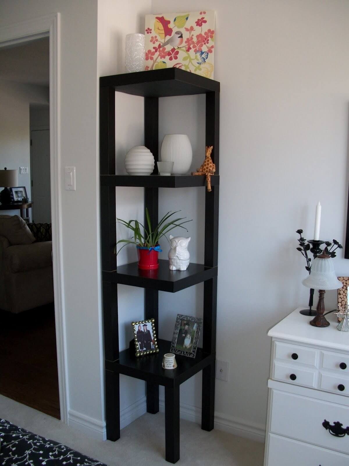 traditional corner shelves