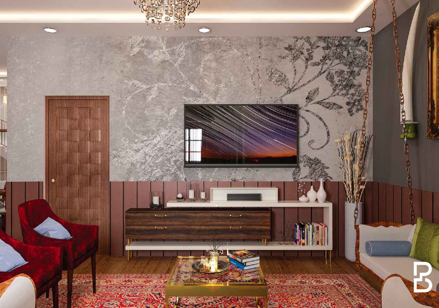 The Walls - Living Room Interior Design