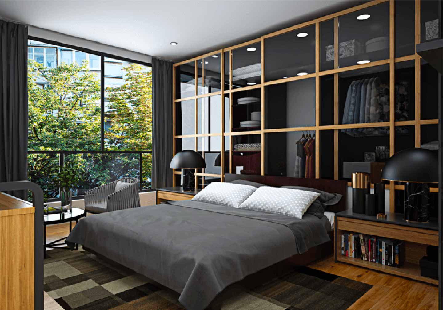 Glass and Mirrors - Bedroom Interior Design