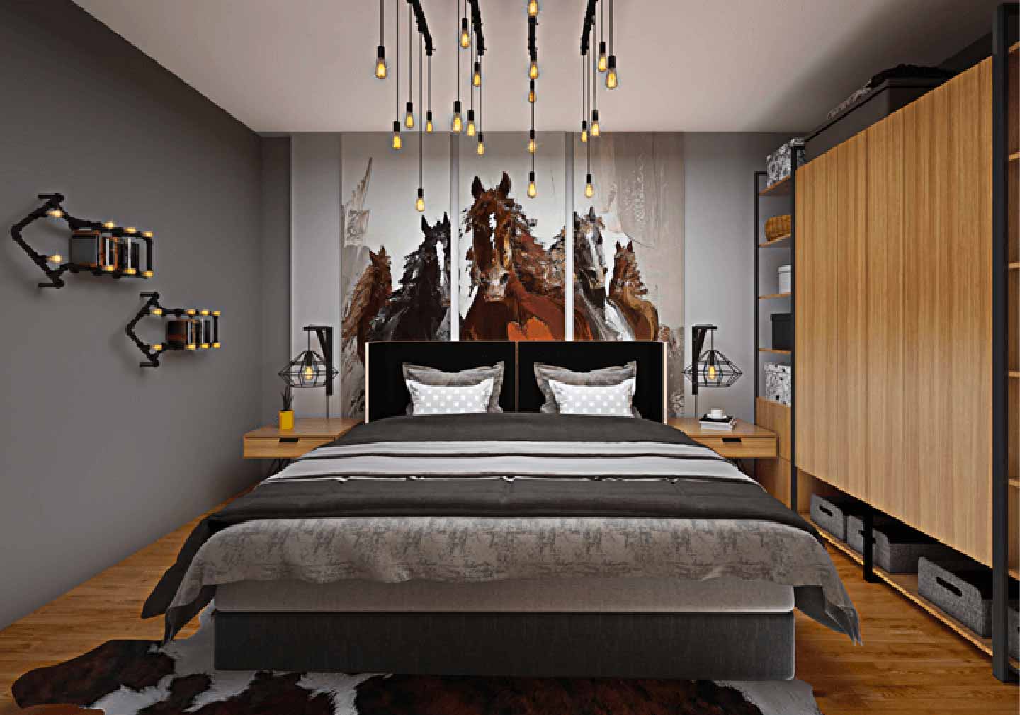 A Scenic Background - Bedroom Interior Design