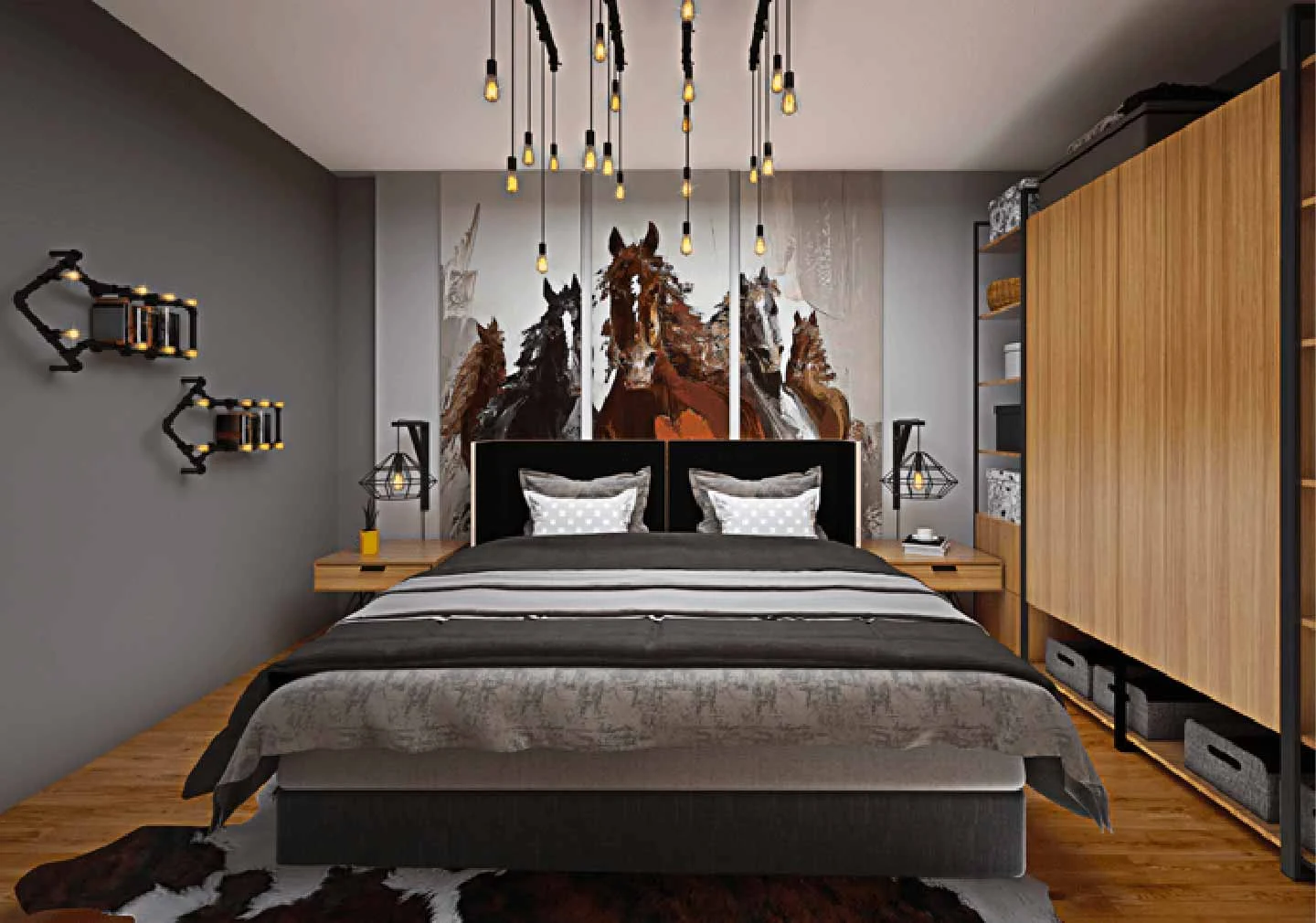 A Scenic Background - Bedroom Interior Design