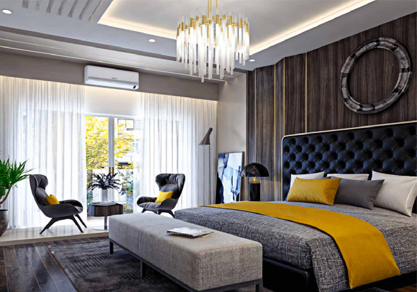 Segregate the Bedroom Space - Bedroom Interior Design