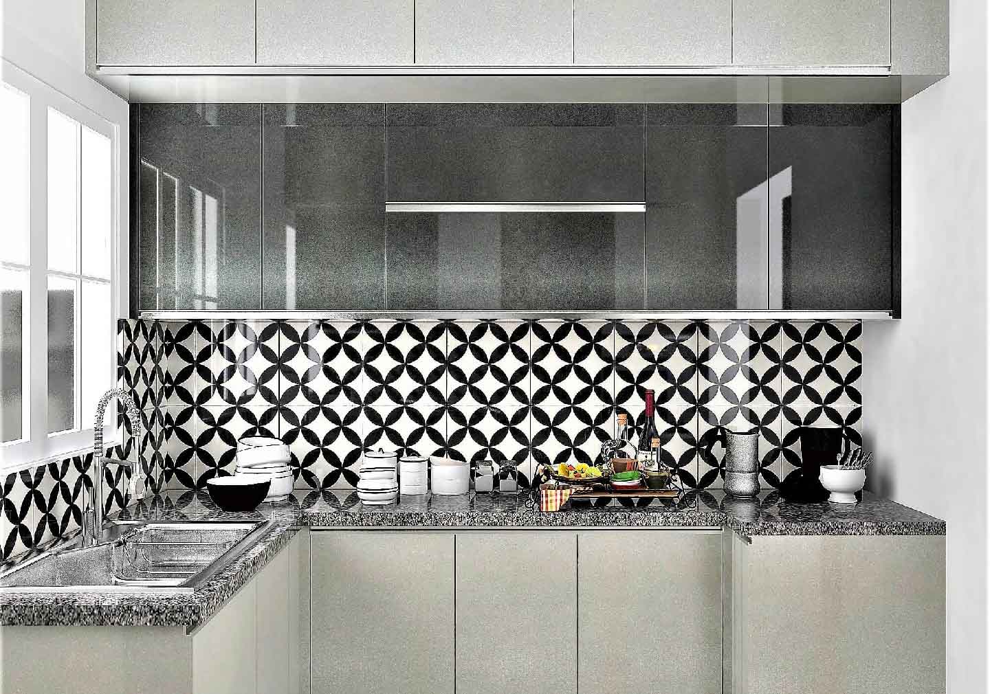 Glazed Back-splash - Kitchen Interior Design for 2023