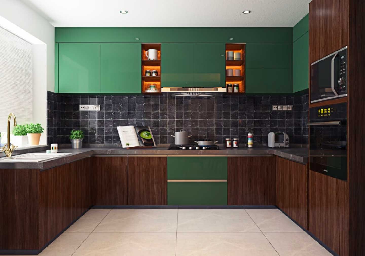 Coloured Kitchen Cabinets - Kitchen Interior Design for 2023