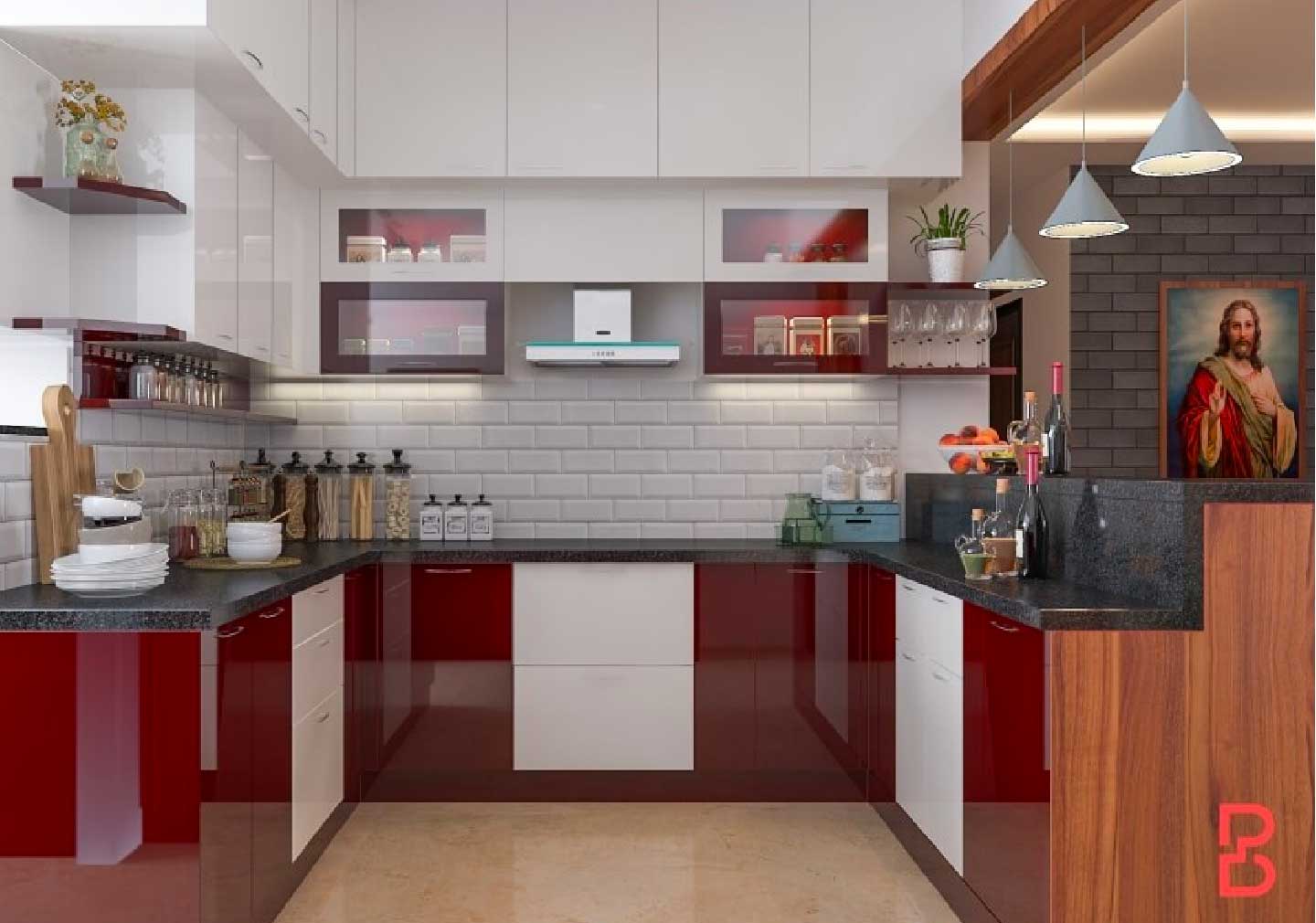 Simple kitchen on sale interior design