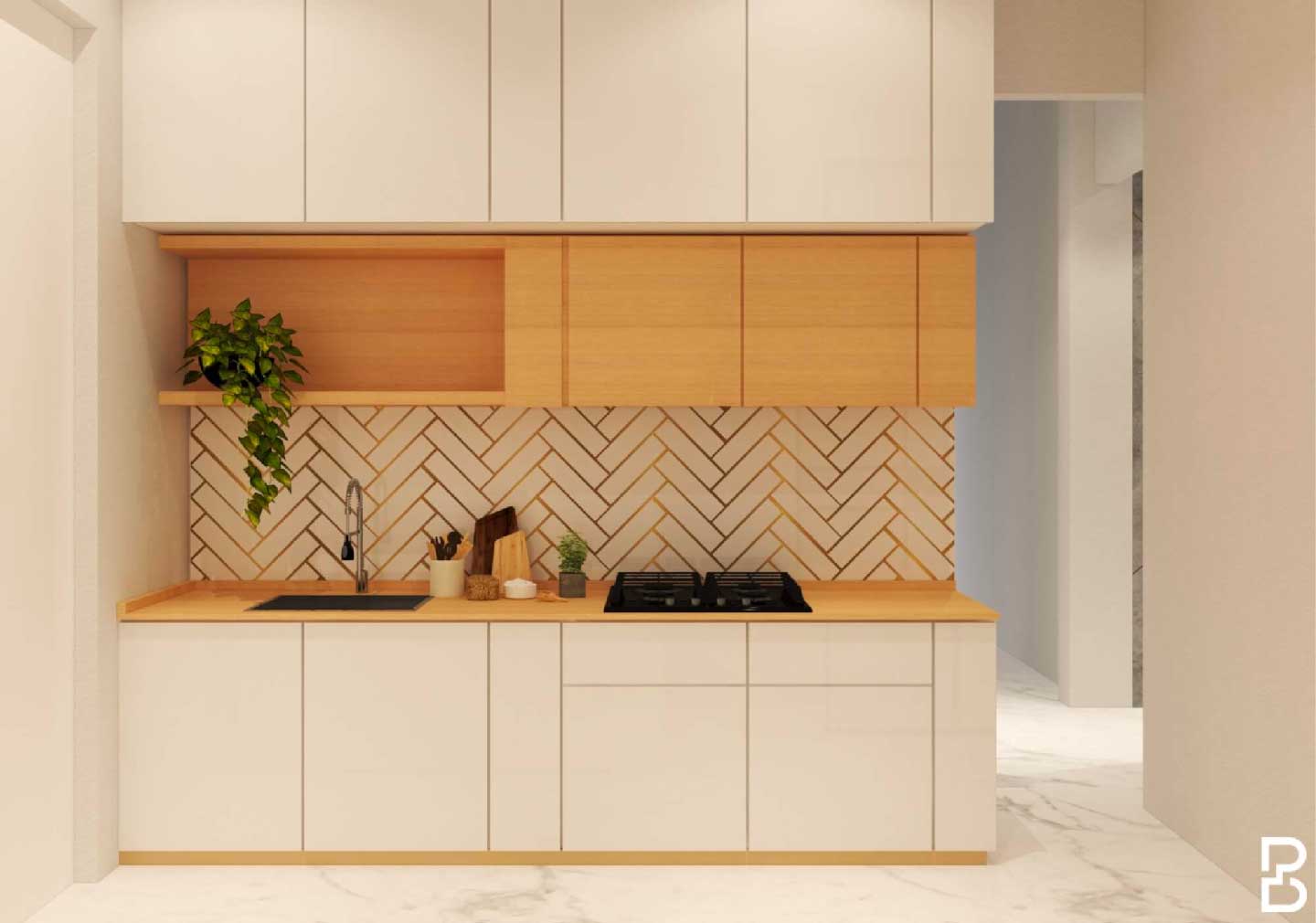 Handle-Less Kitchen Interior Design for 2023