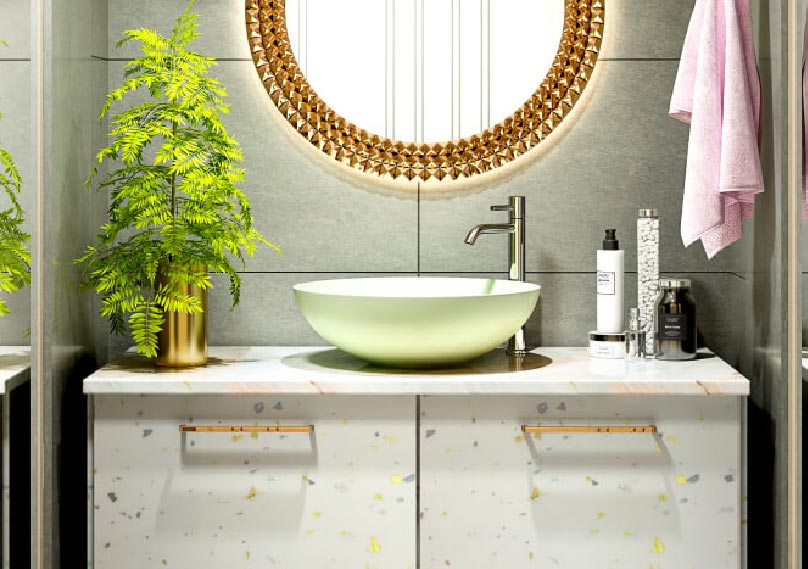 Statement Mirror - Bathroom Interior Design