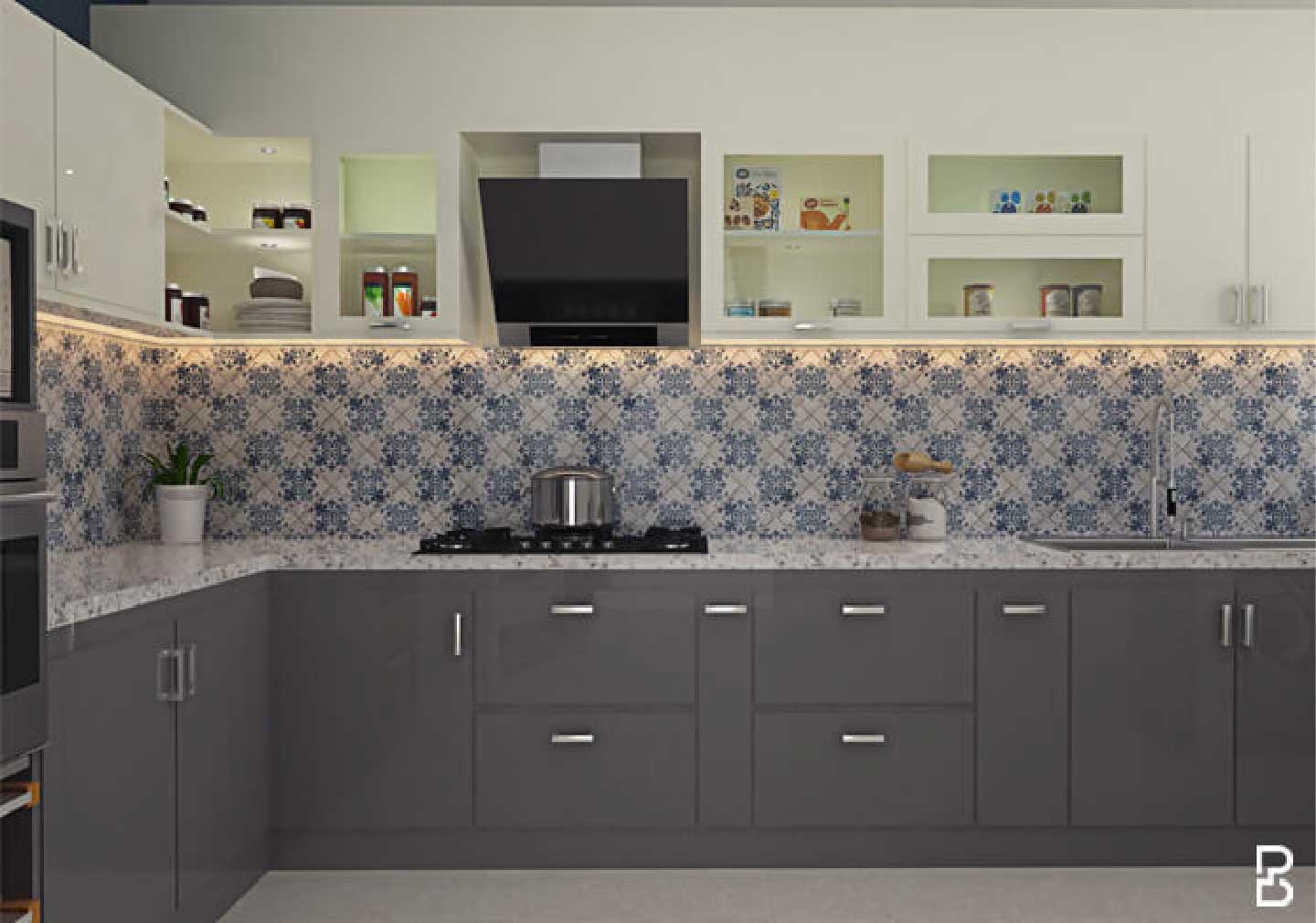 Kitchen design trend in 2023 - Statement Backsplash