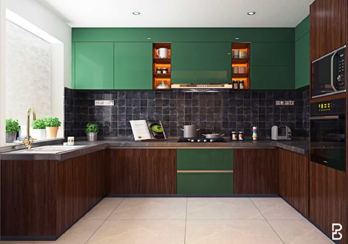 Kitchen design trend 2023 - Go for green